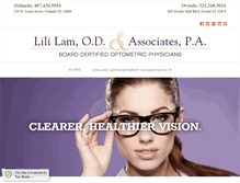 Tablet Screenshot of lililamoptometry.com